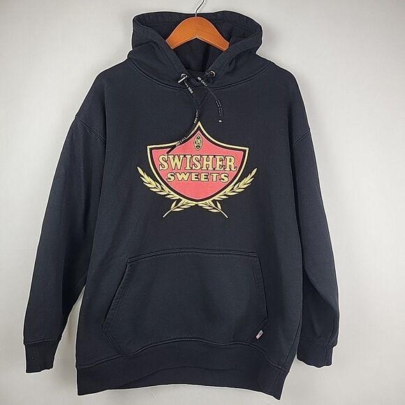 Vtg 90s Swisher Sweets Graphic Hoodie 2XL Y2K Streetwear Blunt Hip Hop Throwback - Picture 1 of 8